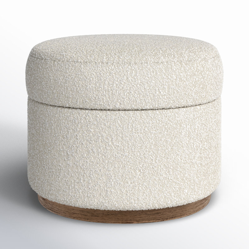 Joss & Main Nyiah 20" Wide Round Storage Ottoman & Reviews | Wayfair